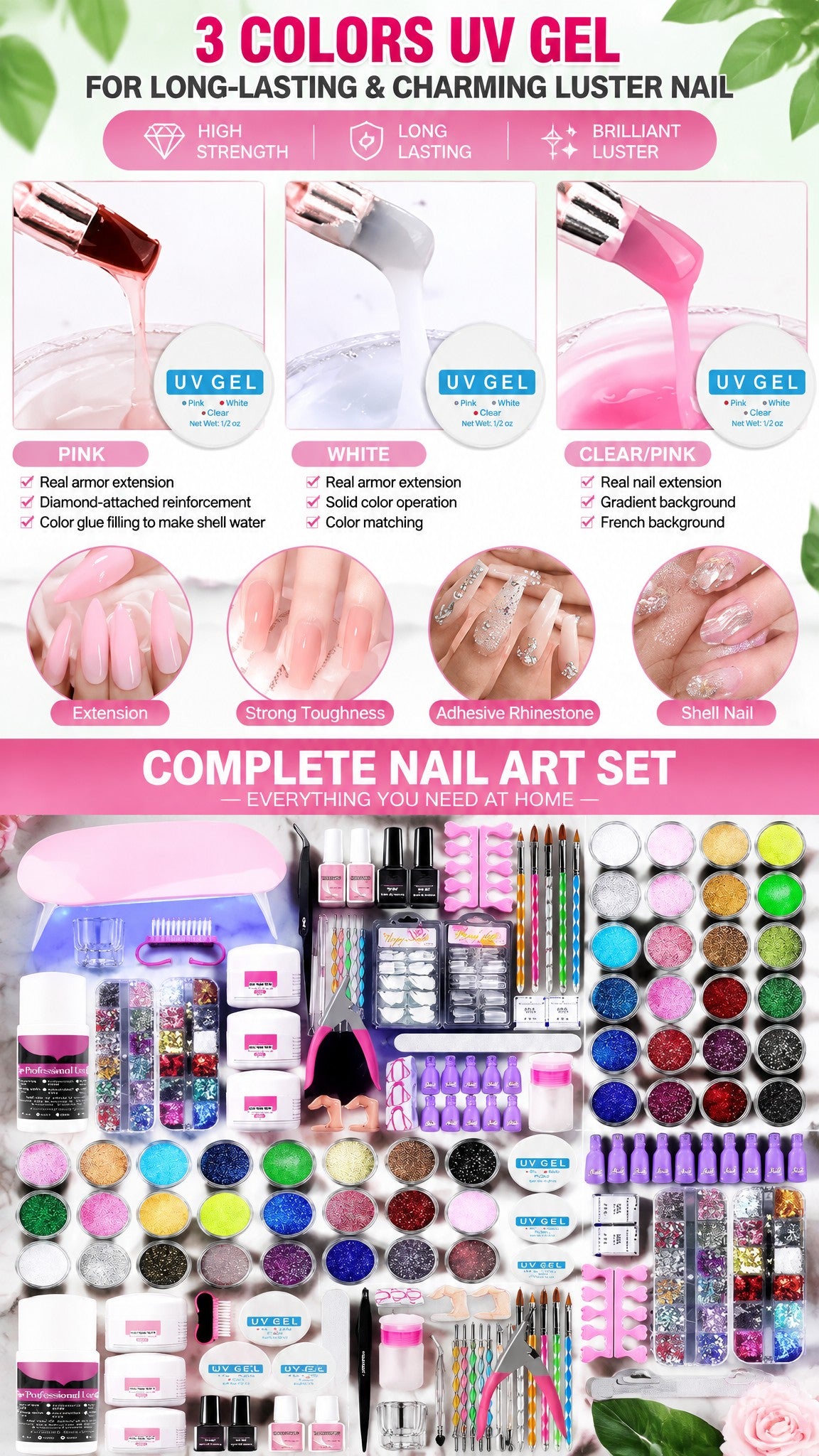 Nail art painting glue set